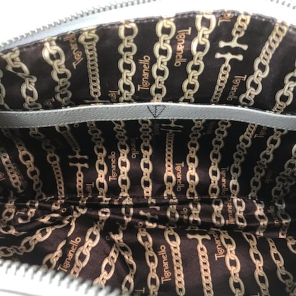 Tignanello silver leather Satchel handbag - Picture 7 of 10